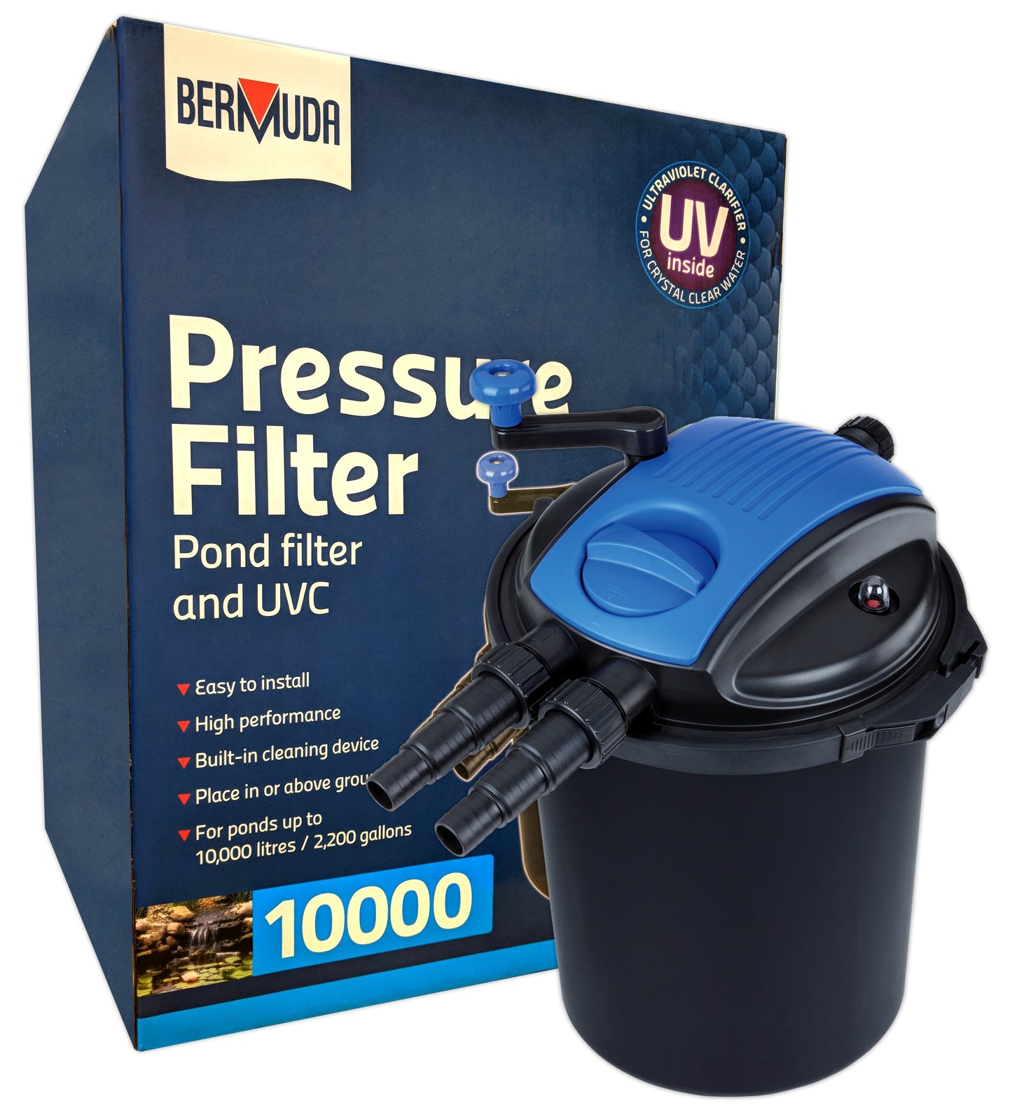 Bermuda Pond Pressure Filter UVC System UV 10000 15000 Water Koi Fish Garden